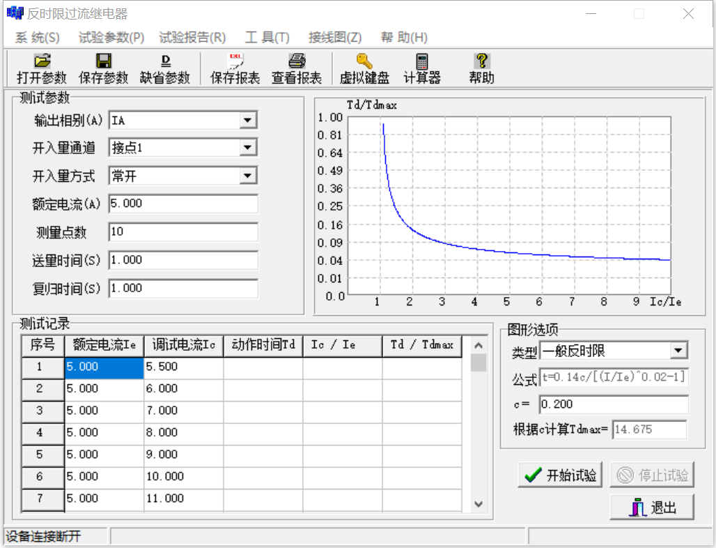 繼電保護測試儀反時限過流繼電器